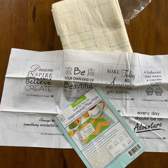 June Taylor Quilt As You Go Inspirational Mug Mats - Picture 4 of 5